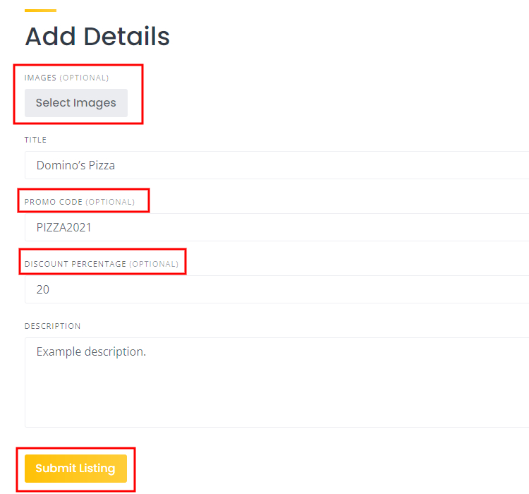 Adding a new coupon to the WordPress coupon website.