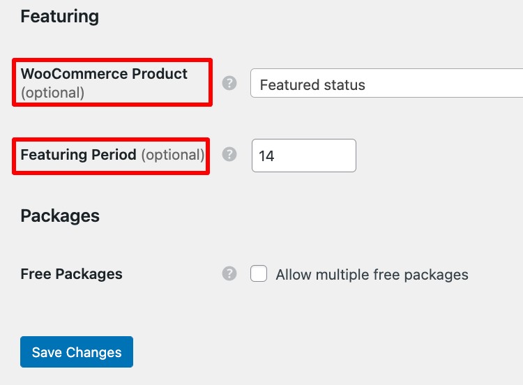 Setting up the featuring monetization model.