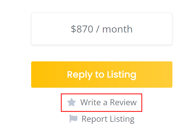 Example of how to leave a review on a website.