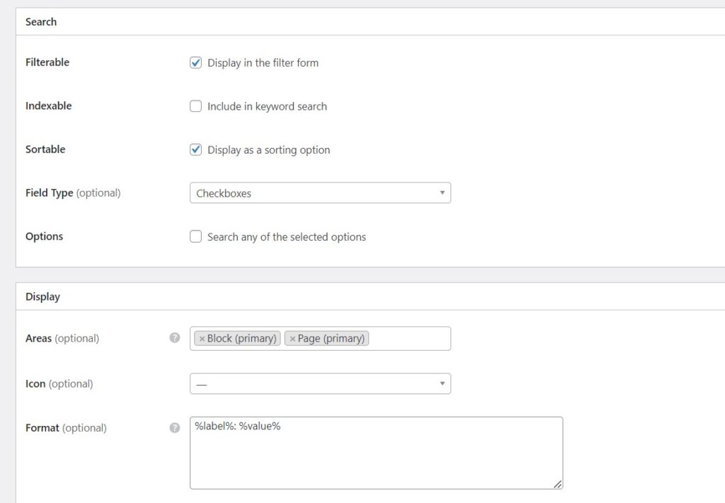 Adding custom listing search filter.