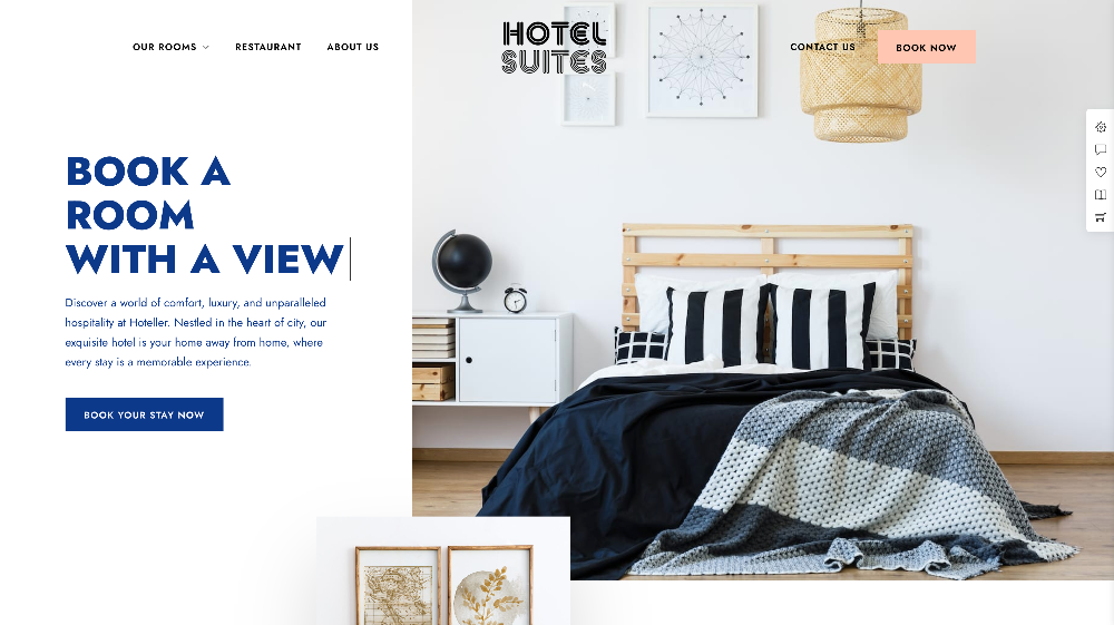 Hoteller booking theme.