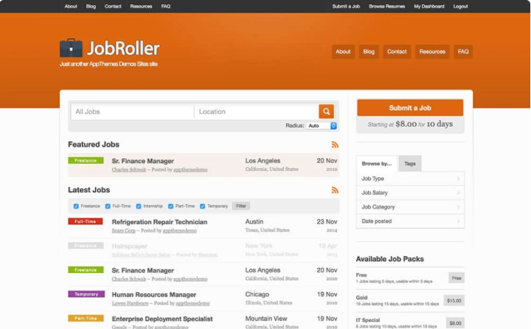 A premium job board WordPress theme.