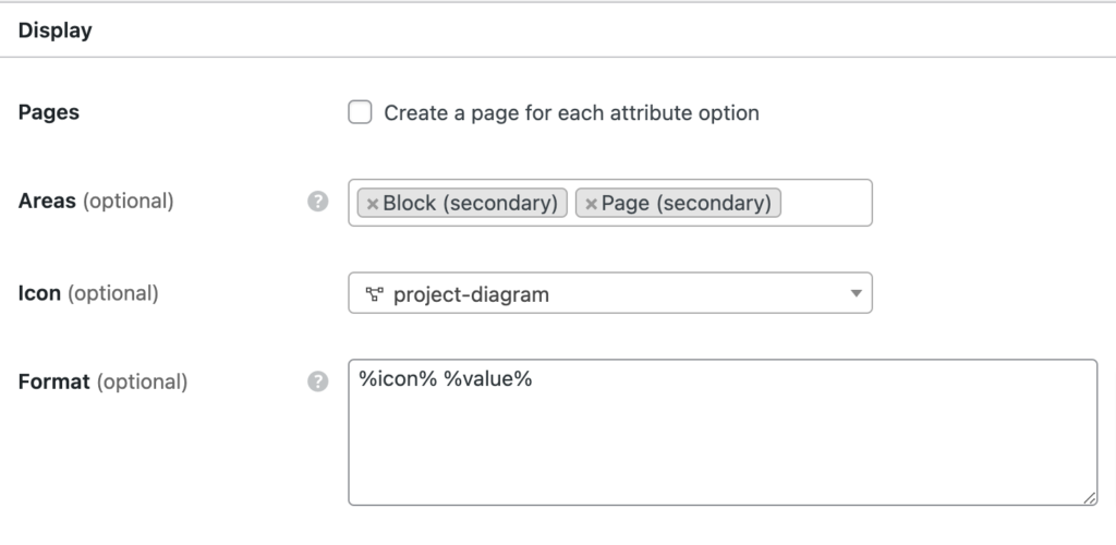 Customizing listing attributes.