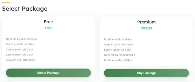 An example of listing packages.