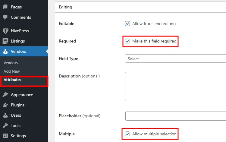 Adjusting custom fields in the member directory website.