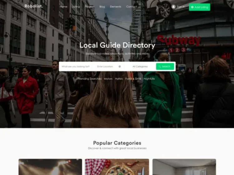 Robolist Lite, a free WordPress theme.