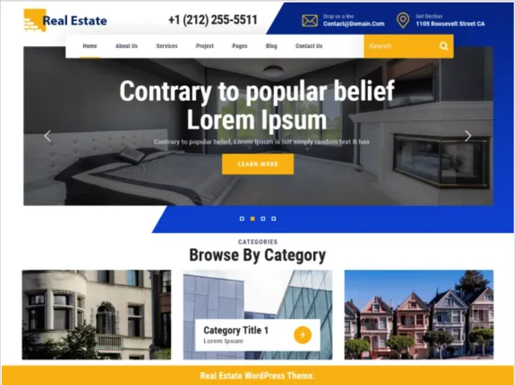 WordPress real estate theme.